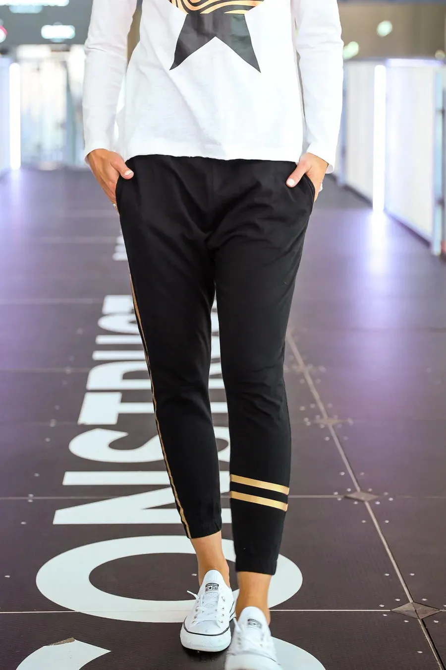 Golden Stripes Jogger
