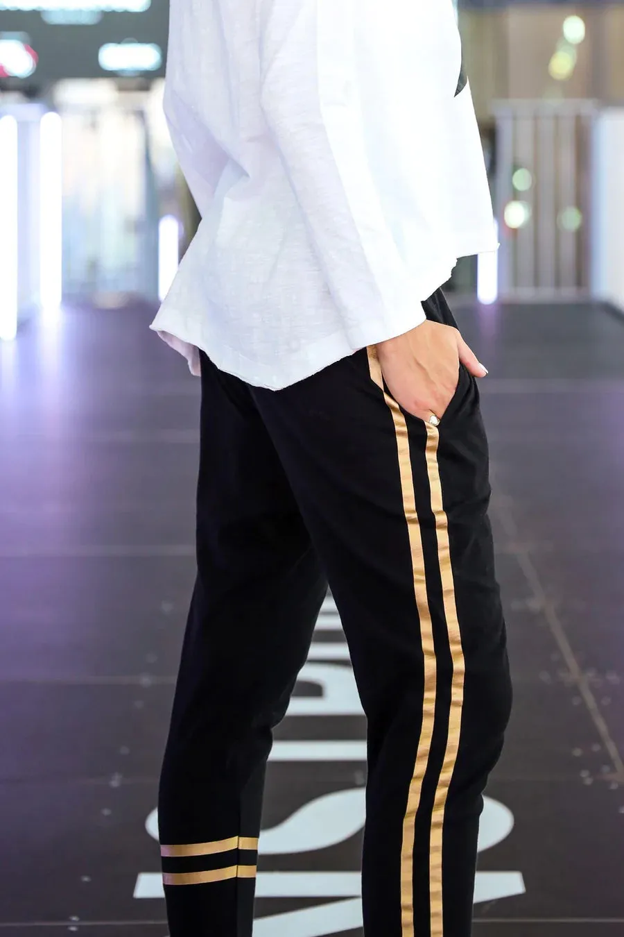 Golden Stripes Jogger