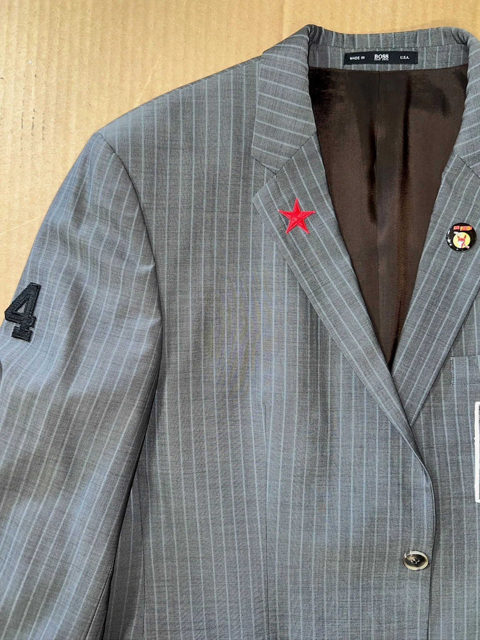 Gray Pinstripe Sex Pistols Blazer
