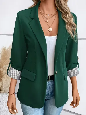Grüner Blazer mit Reverskragen - Lara