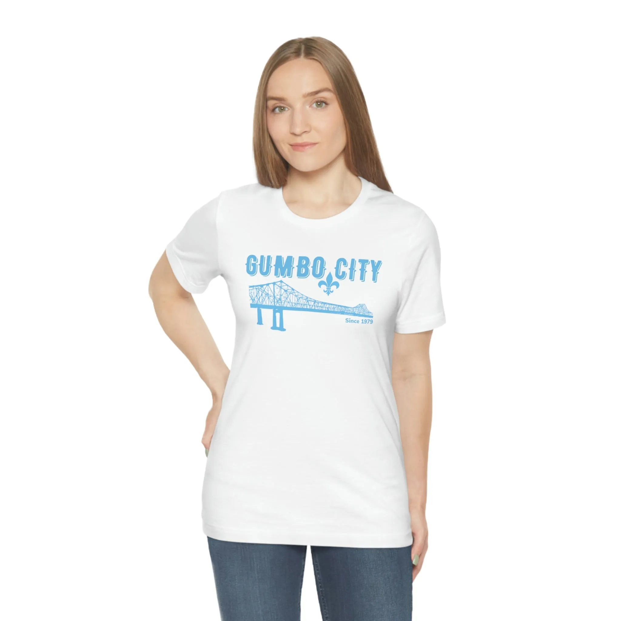 Gumbo City Tee (Sky Blue Design)