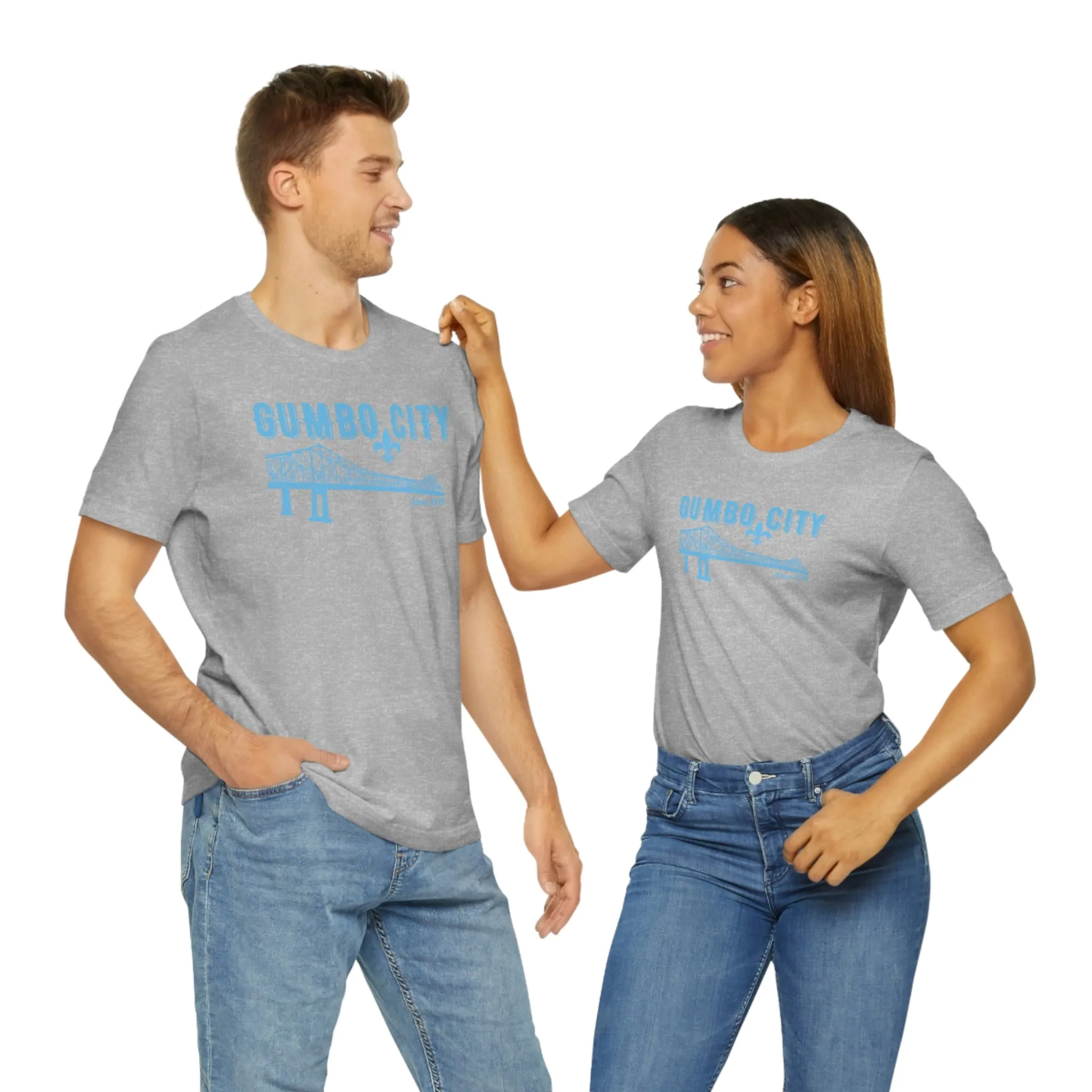 Gumbo City Tee (Sky Blue Design)