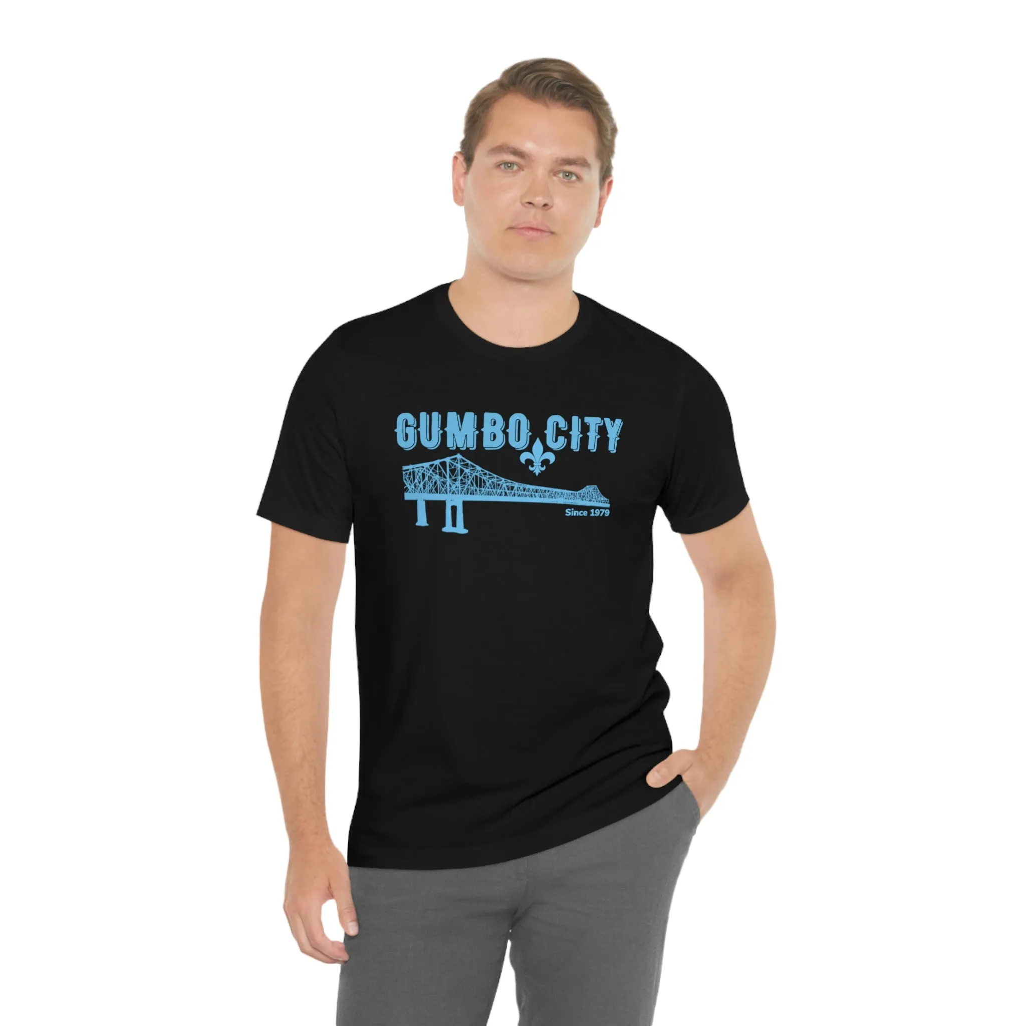 Gumbo City Tee (Sky Blue Design)