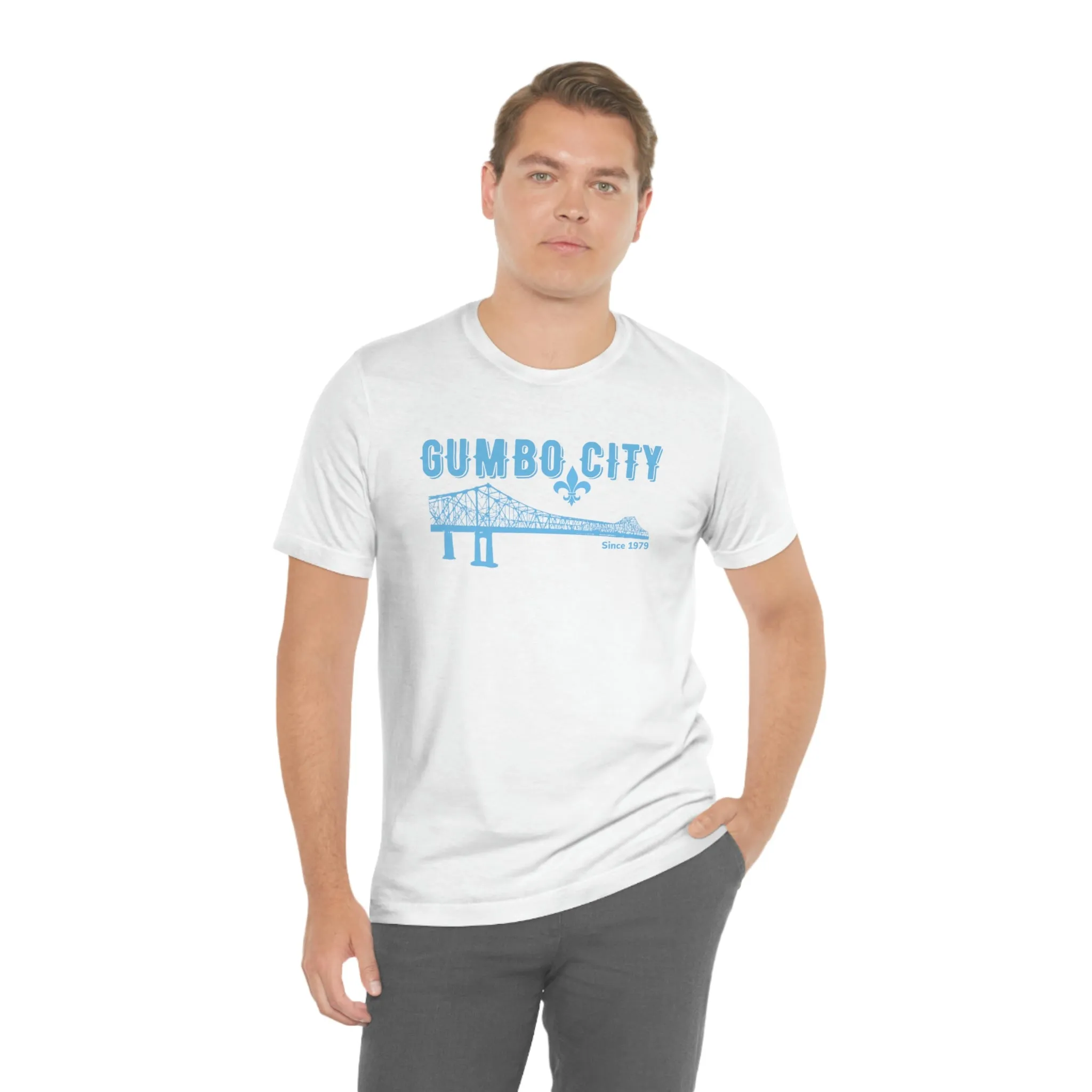 Gumbo City Tee (Sky Blue Design)