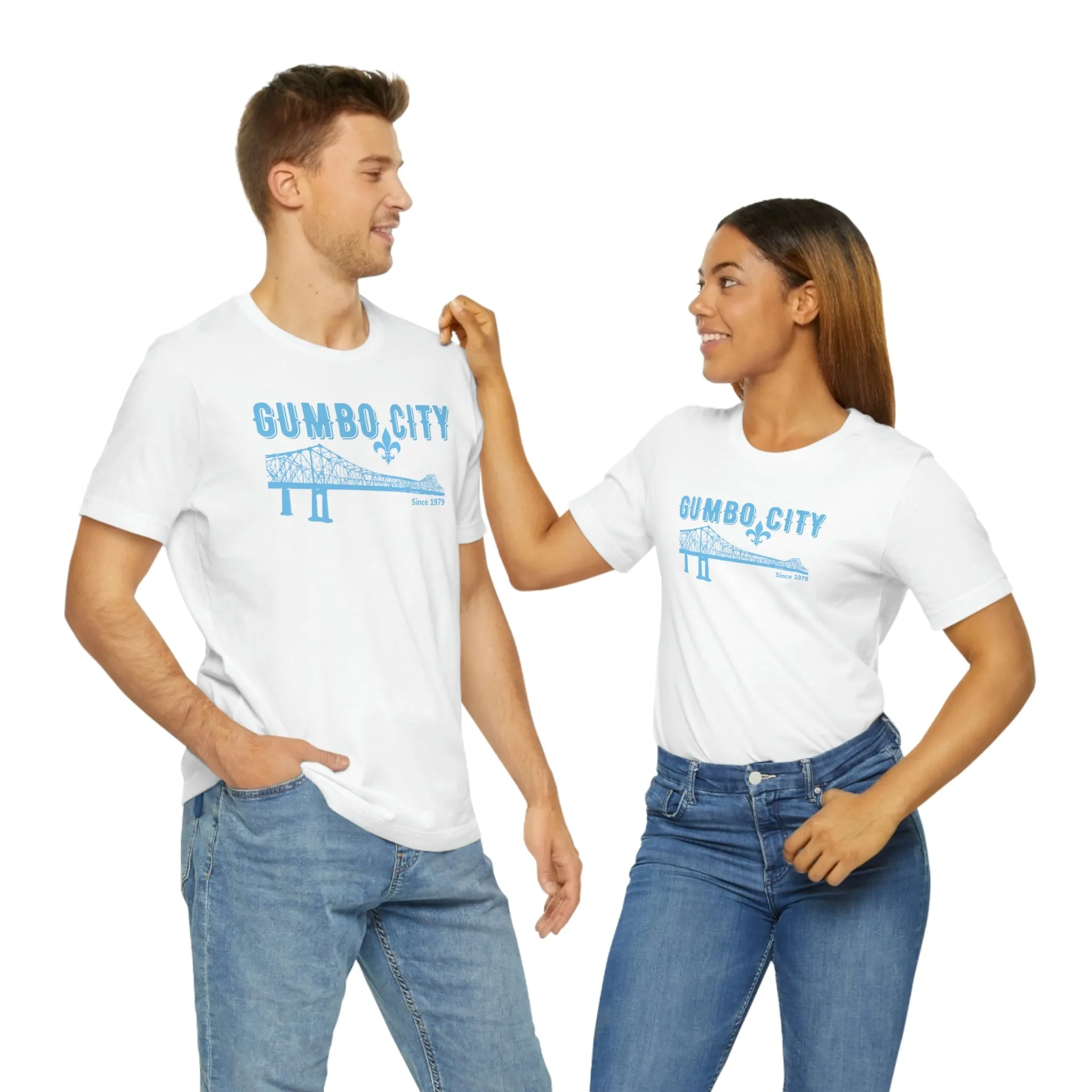 Gumbo City Tee (Sky Blue Design)