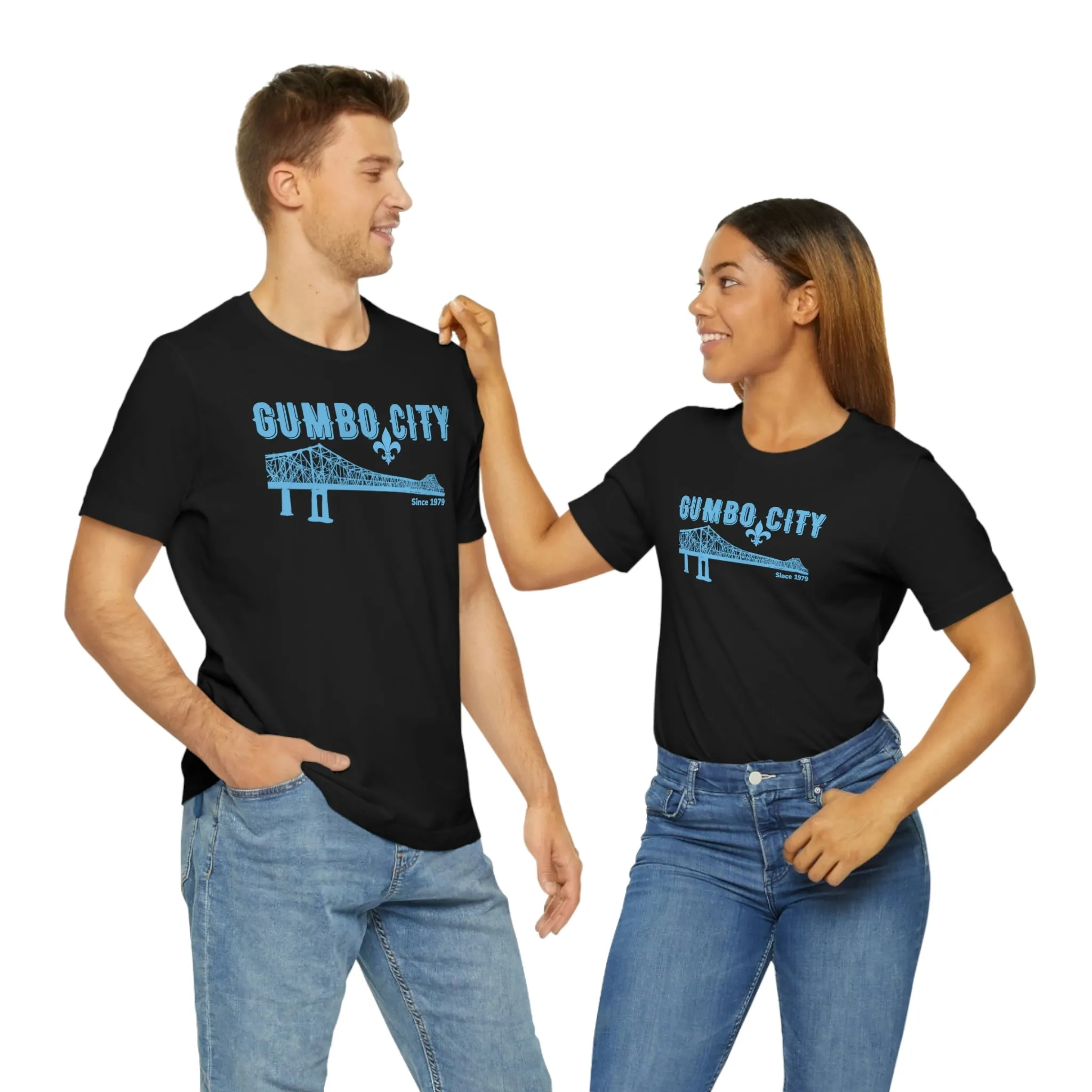 Gumbo City Tee (Sky Blue Design)