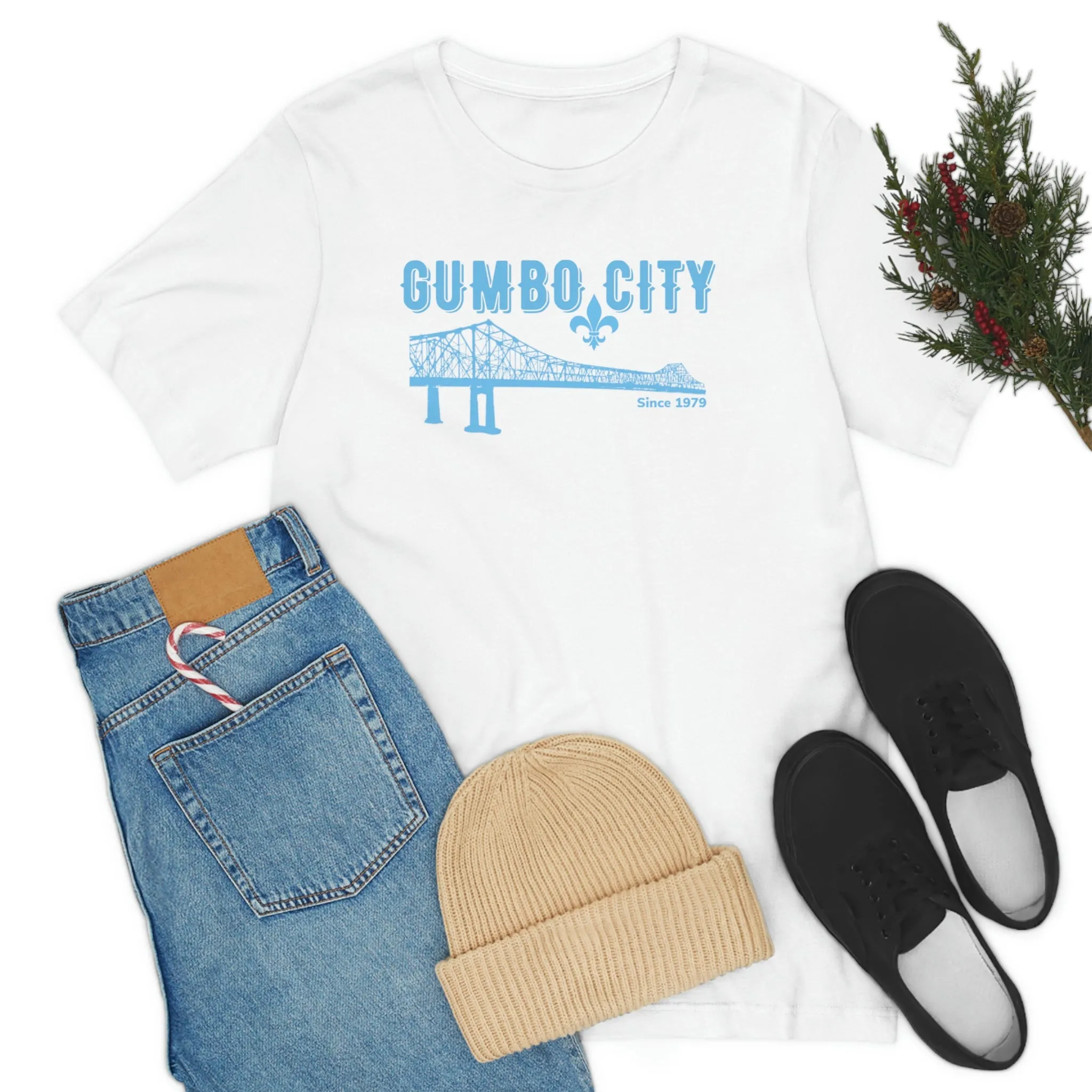 Gumbo City Tee (Sky Blue Design)