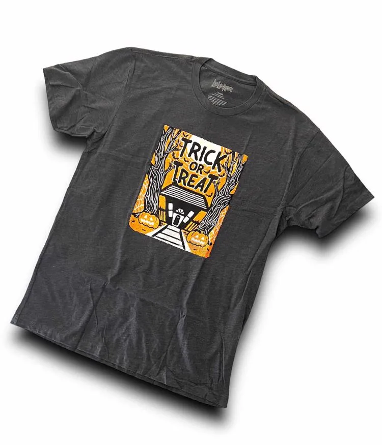 Halloween Rocker Tee - Trick or Treat House Graphic