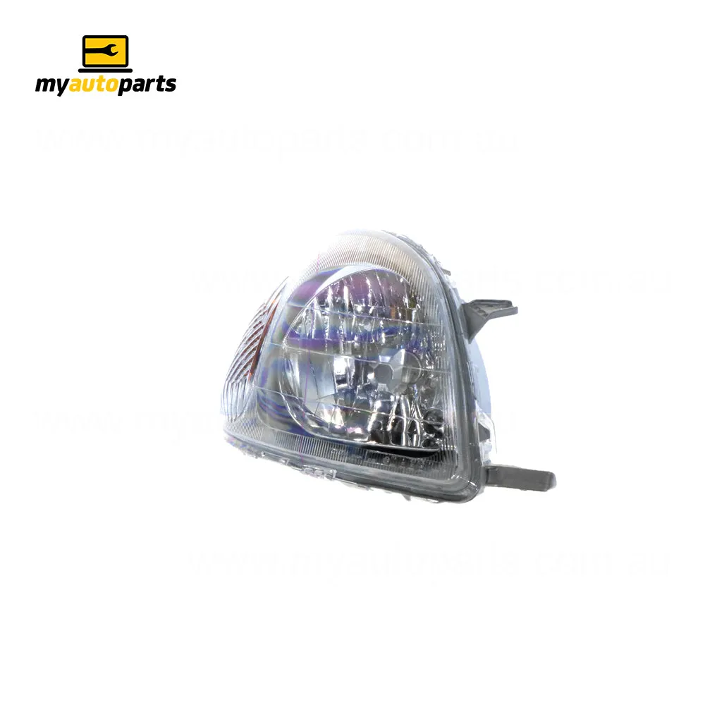 Halogen Manual Adjust Head Lamp Drivers Side Genuine Suits Toyota Echo NCP10R/NCP13R 2002 to 2005