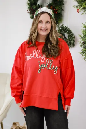 Holly Jolly Twisted Graphic Sweatshirt