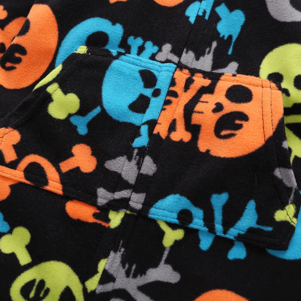 Hooded Skull Jumpsuit 12M-18M