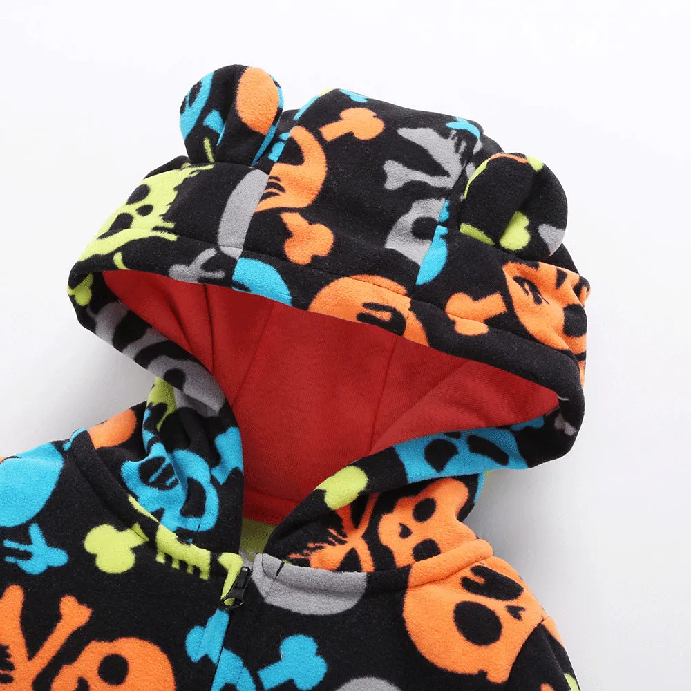 Hooded Skull Jumpsuit 12M-18M
