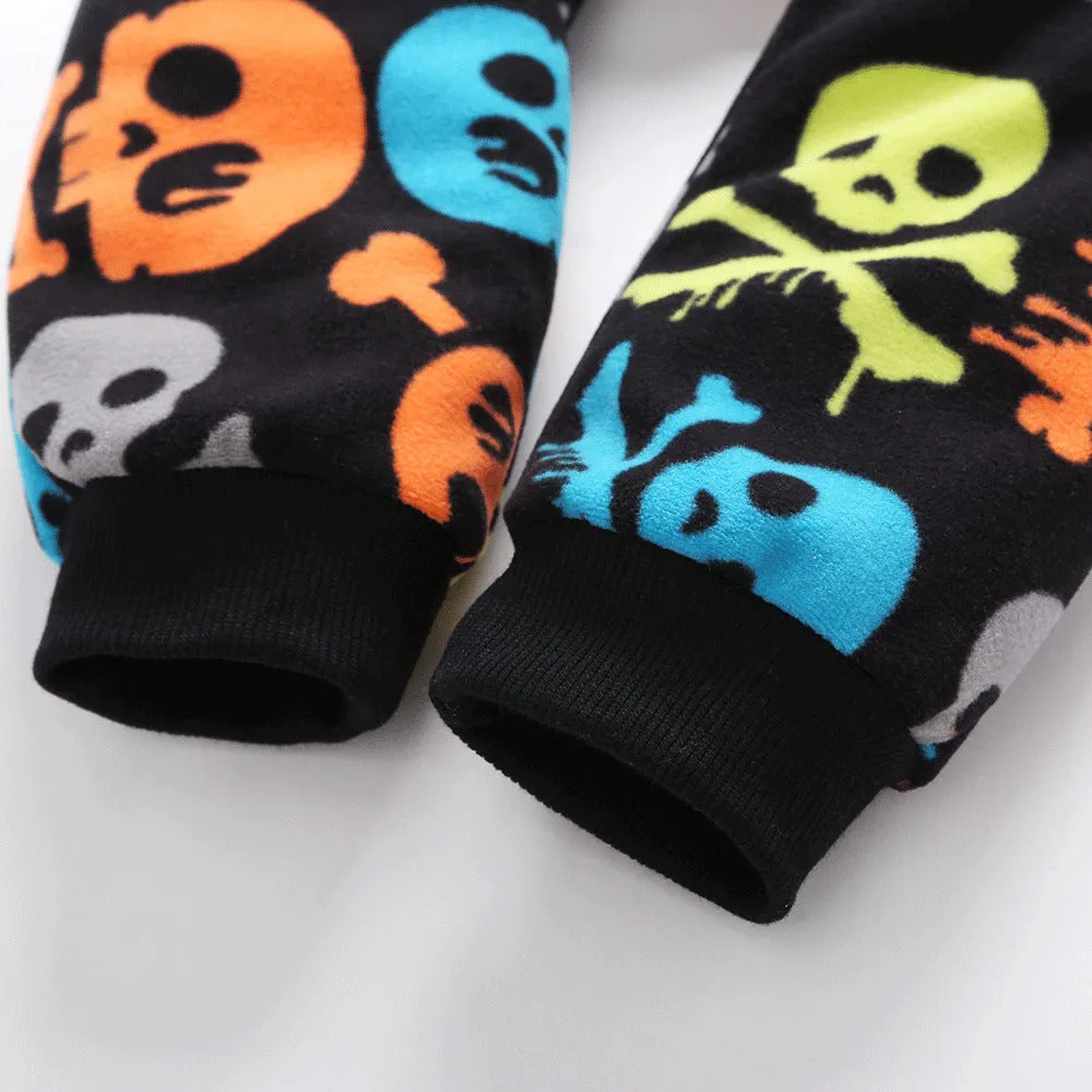 Hooded Skull Jumpsuit 12M-18M