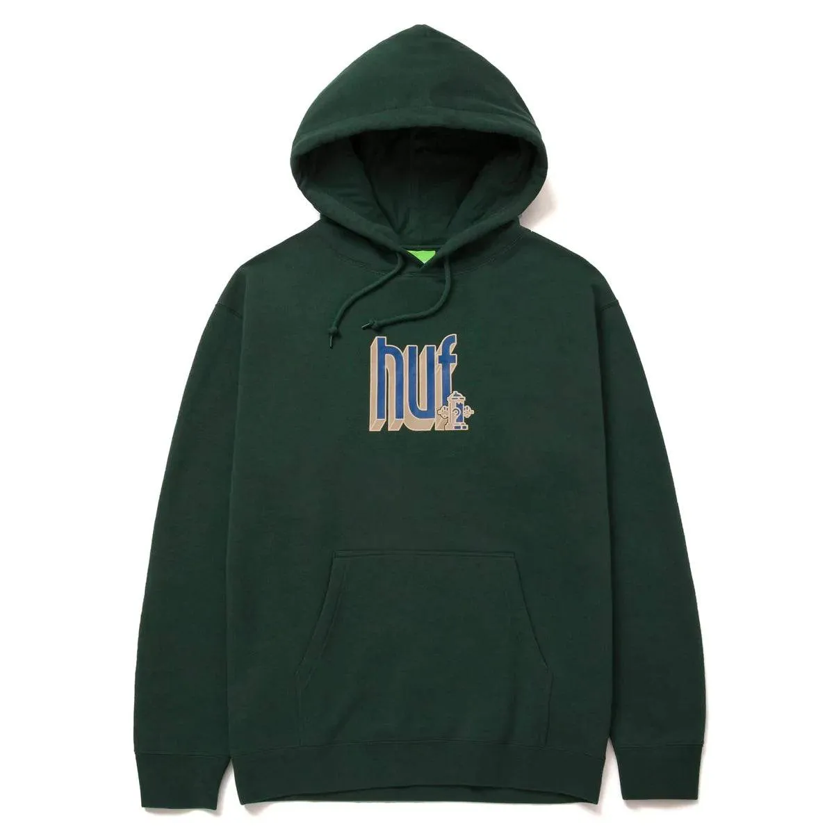 HUF Bookend Hoodie | Forest Green