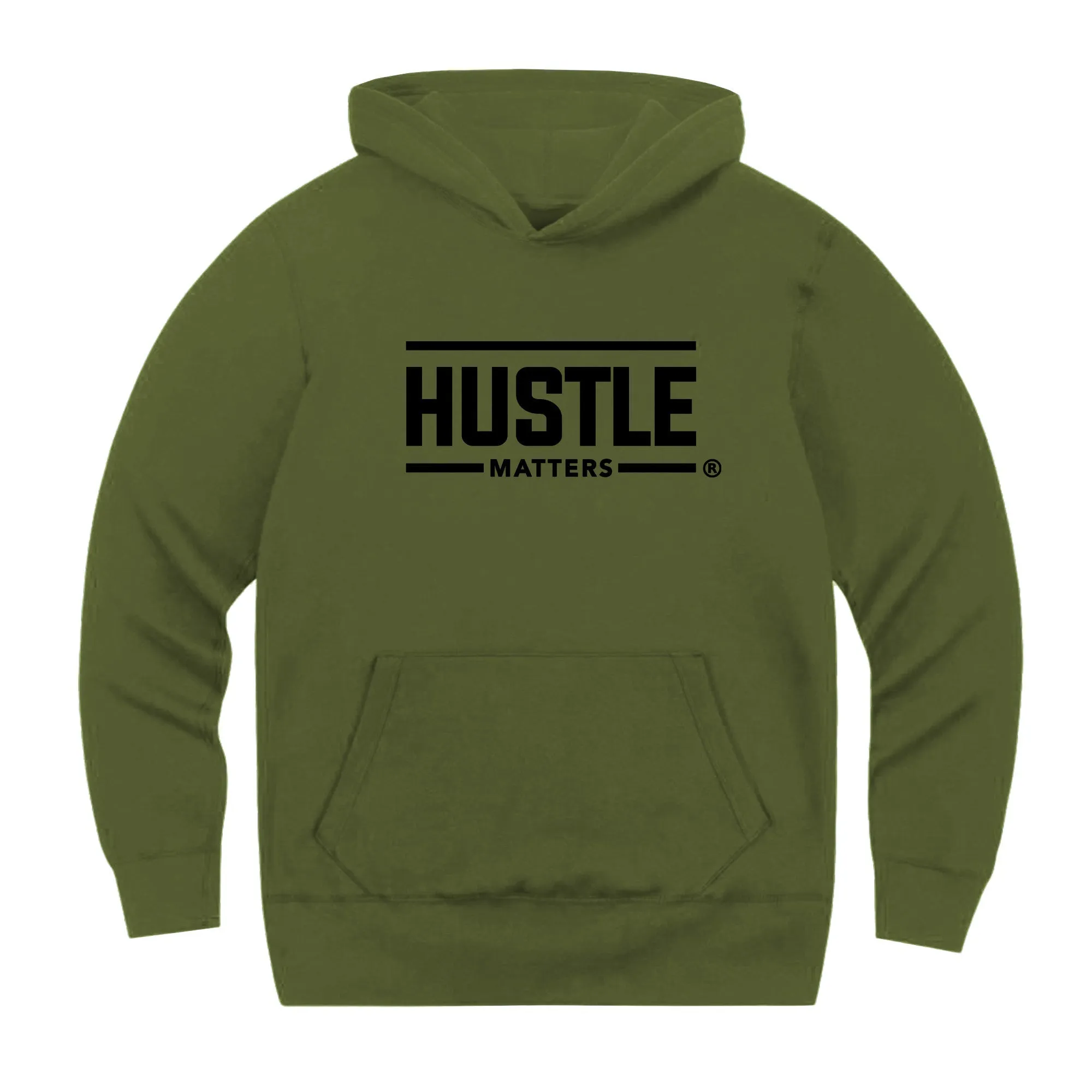 Hustle Matters® Colored Hoodie (Black Logo)