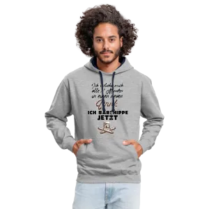 Ich verliebe mich alle 11 Minuten in einen neuen Drink - Kontrast-Hoodie