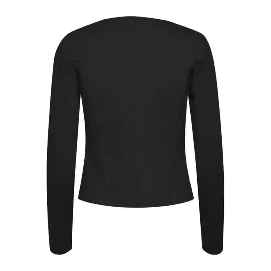 Ichi Women Black Blazer for Fall and Winter