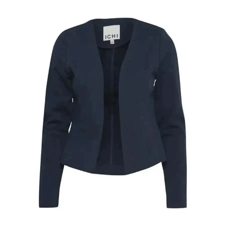 Ichi Women Black Blazer for Fall and Winter