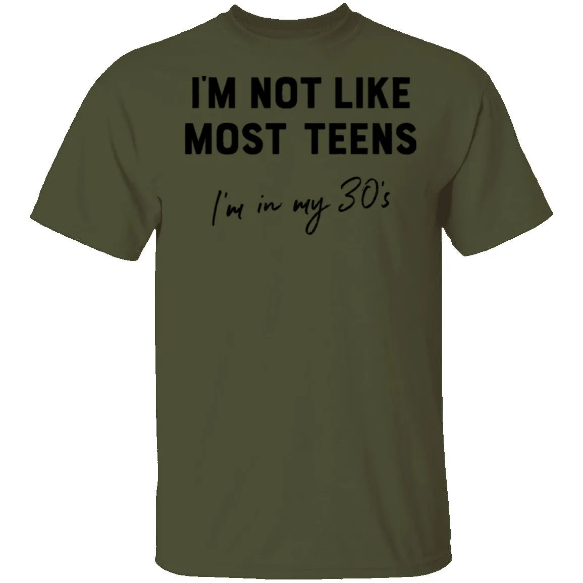 I'm Not Like The Most Teens I'm In My 30's T-Shirt