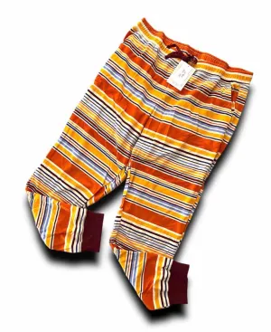 Jax - Orange Burgundy Variegated Stripe