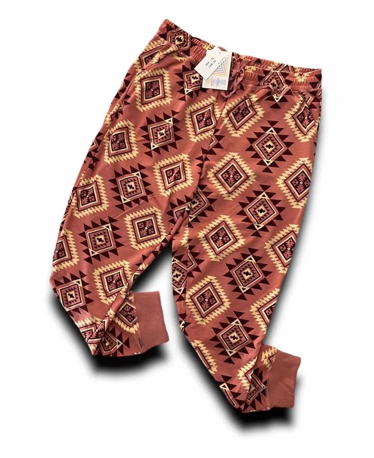 Jax - Pink Maroon Aztec