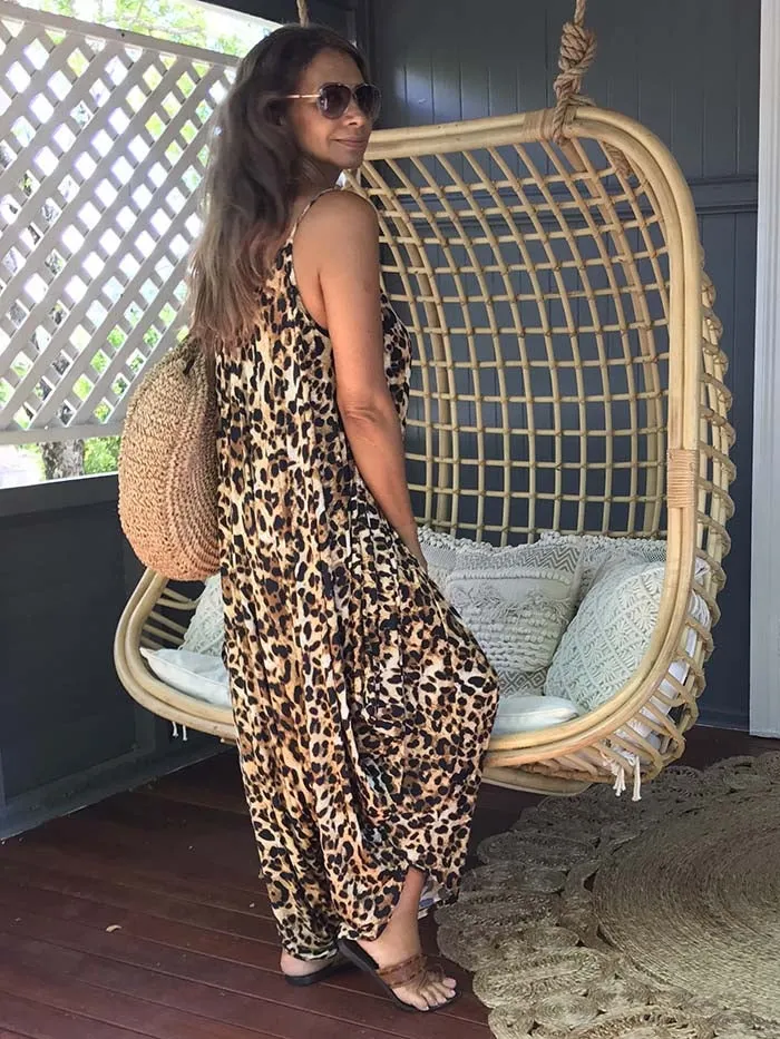 Jessie Leopard Jumpsuit