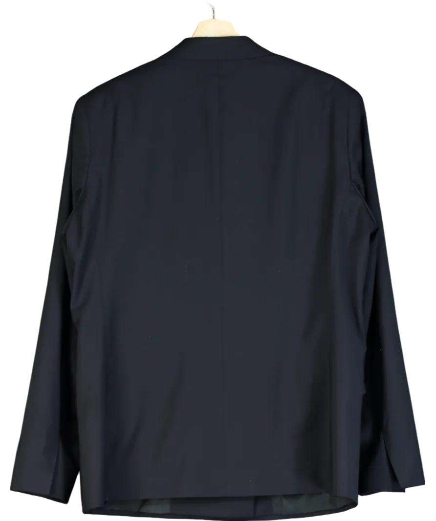 J.Lindenberg Blue Delano-voyager Wool Blazer UK L