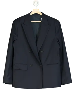 J.Lindenberg Blue Delano-voyager Wool Blazer UK L