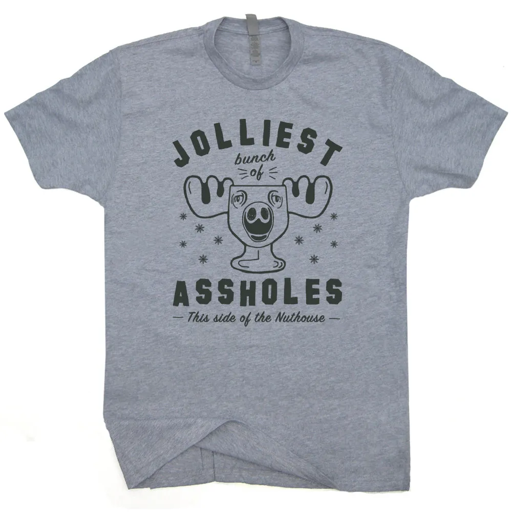 Jolliest Bunch Of Assholes T Shirt Funny Christmas Vacation Quote Shirt