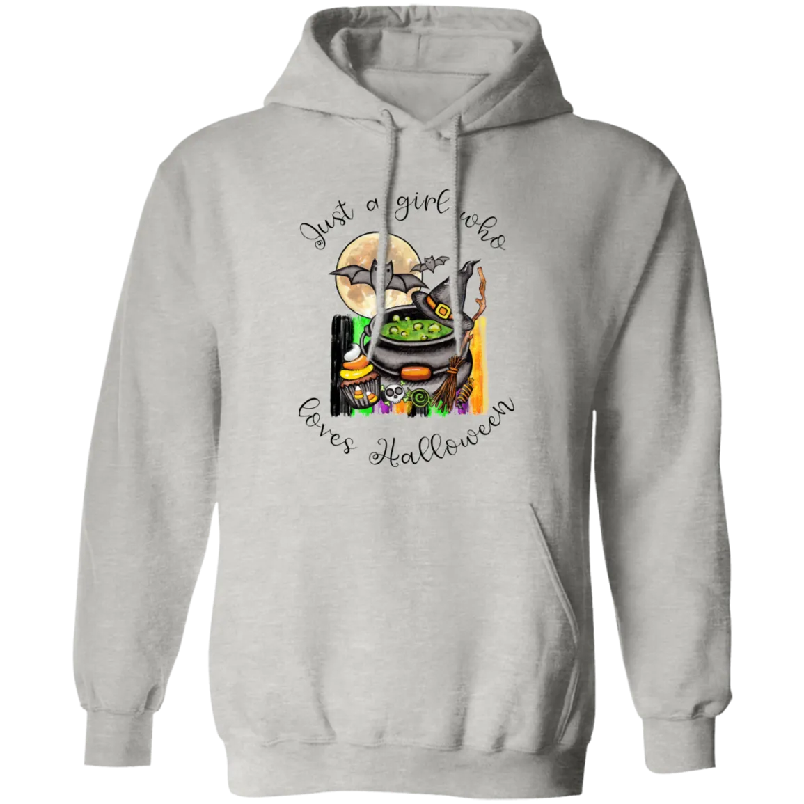 Just A Girl Who Loves Halloween Pullover Hoodie