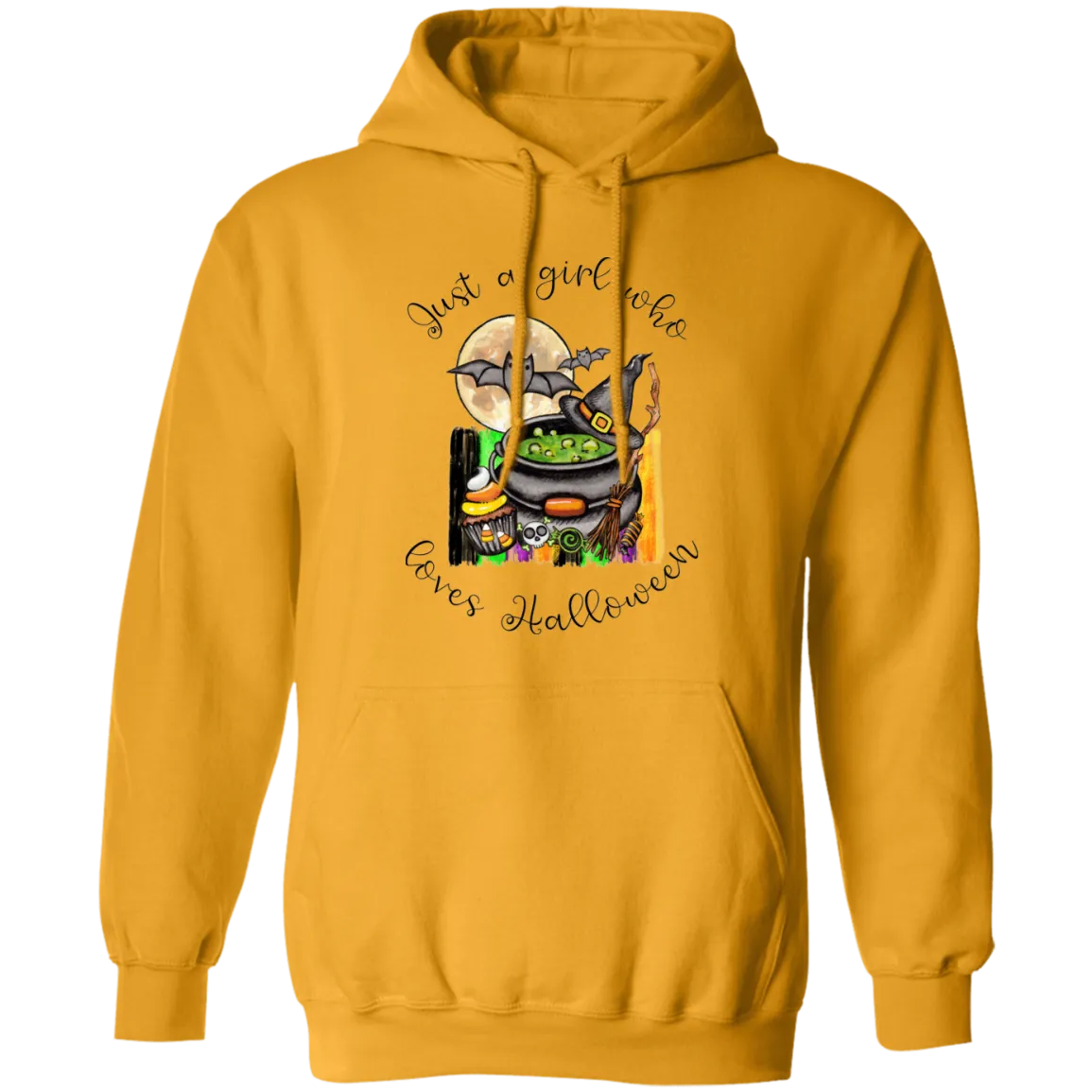 Just A Girl Who Loves Halloween Pullover Hoodie