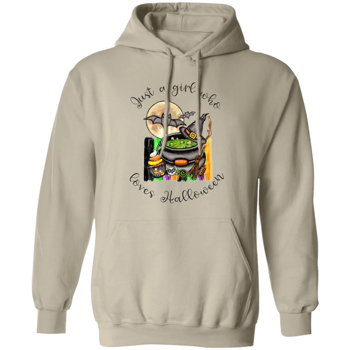 Just A Girl Who Loves Halloween Pullover Hoodie