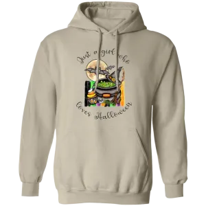 Just A Girl Who Loves Halloween Pullover Hoodie