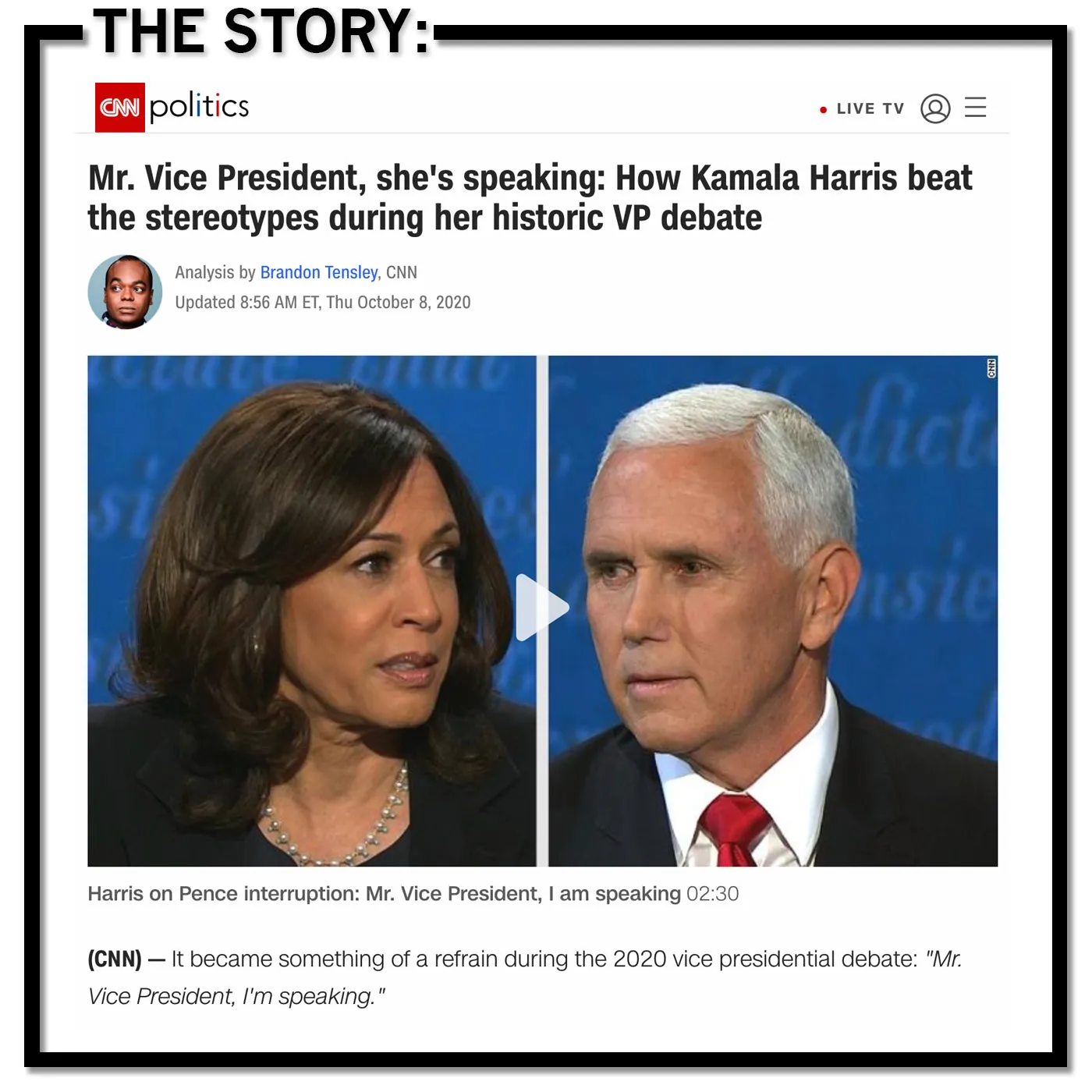 Kamala Harris: I'm Speaking Graphic