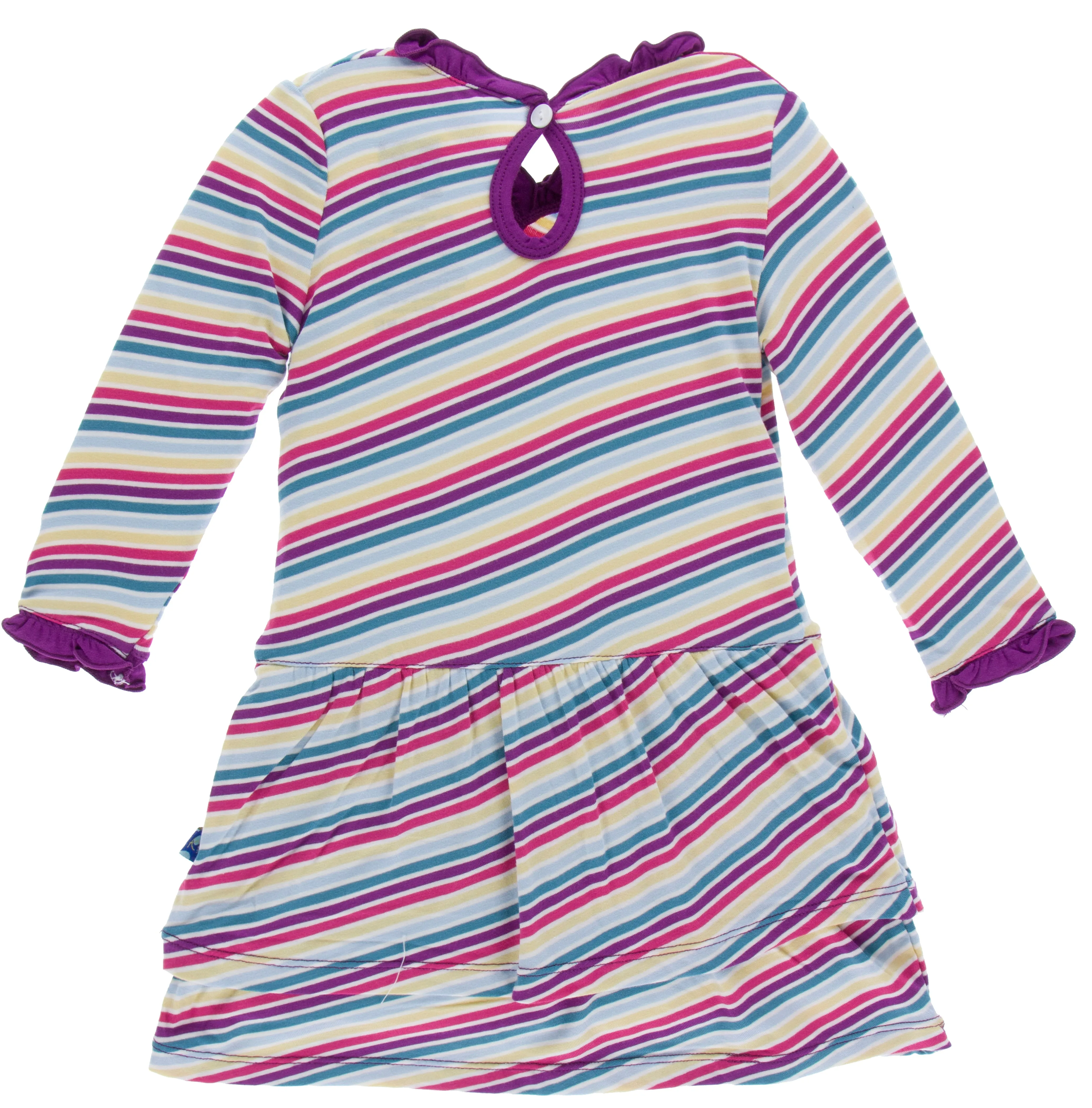 KicKee Pants Girl Perth Stripe Drop Waist Dress