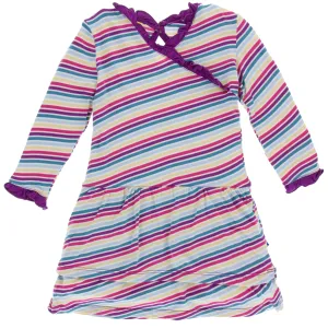 KicKee Pants Girl Perth Stripe Drop Waist Dress