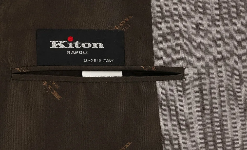 Kiton Light Brown Suit