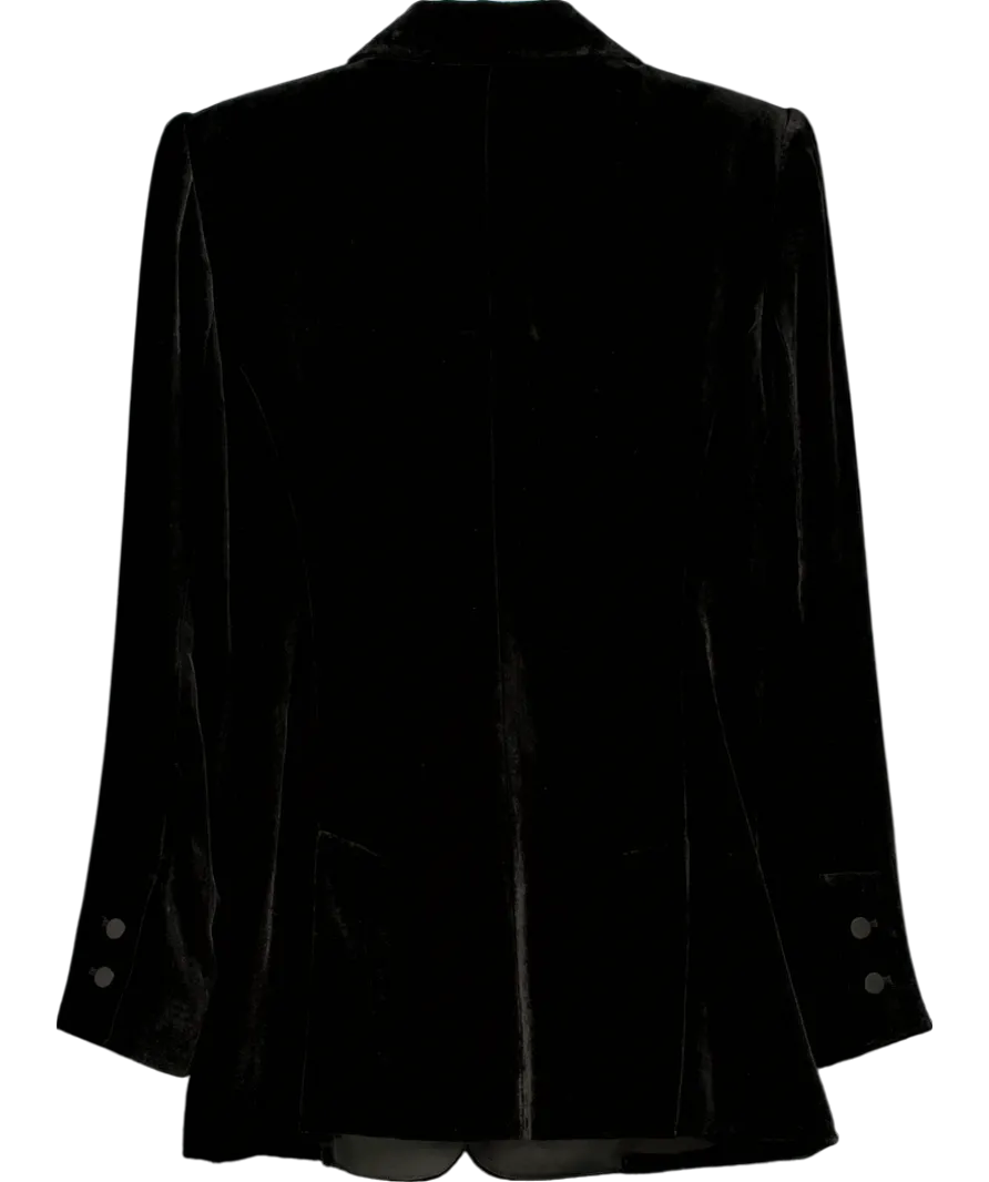 L'agence Black Velvet Sheila Tuxedo Blazer UK 6
