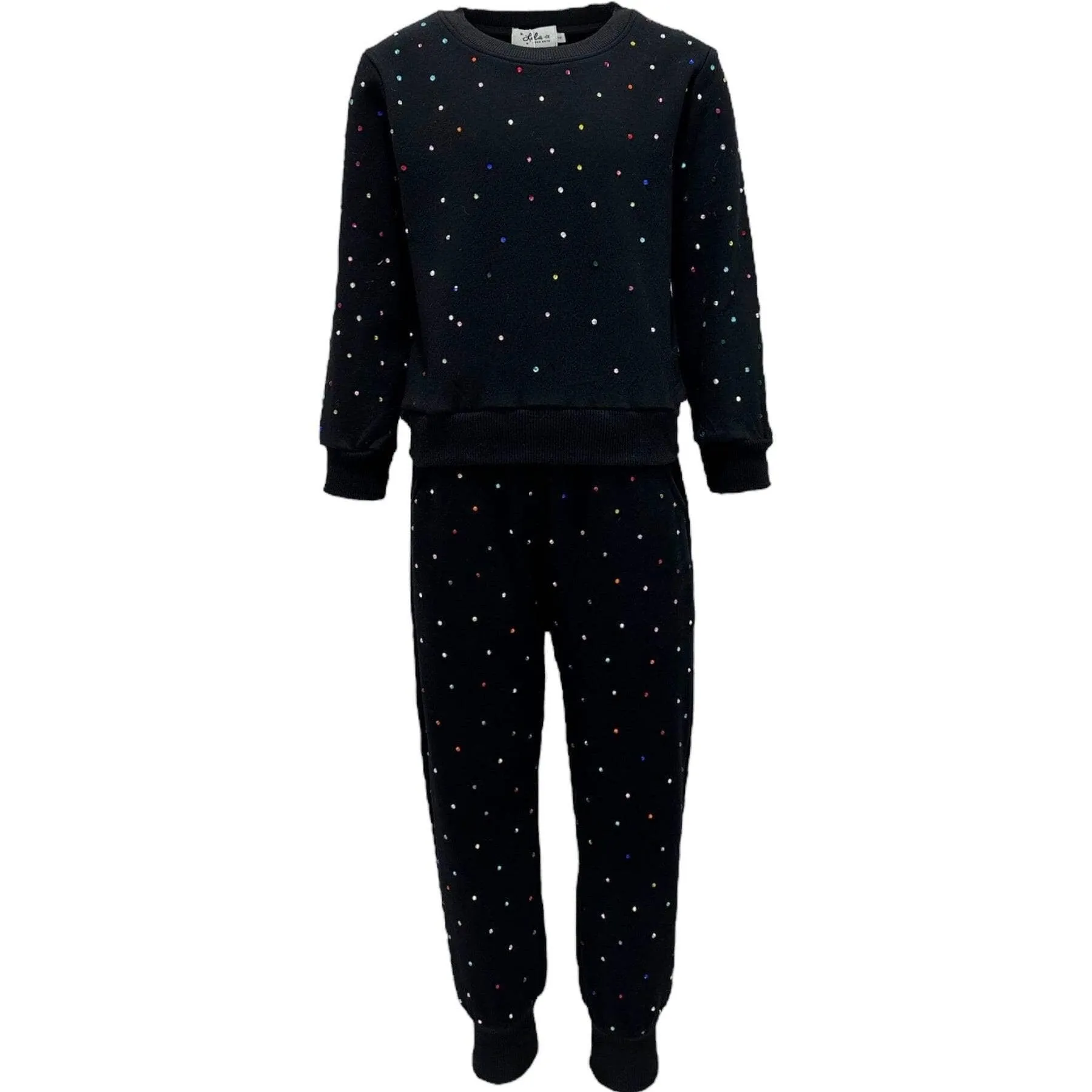 Lola and The Boys Rainbow Sparkle Track Set - Black