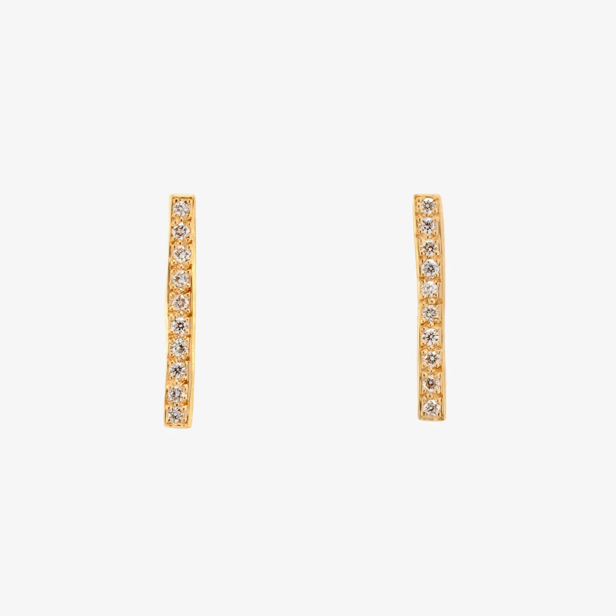 Long Diamond Bar Studs | E2101W