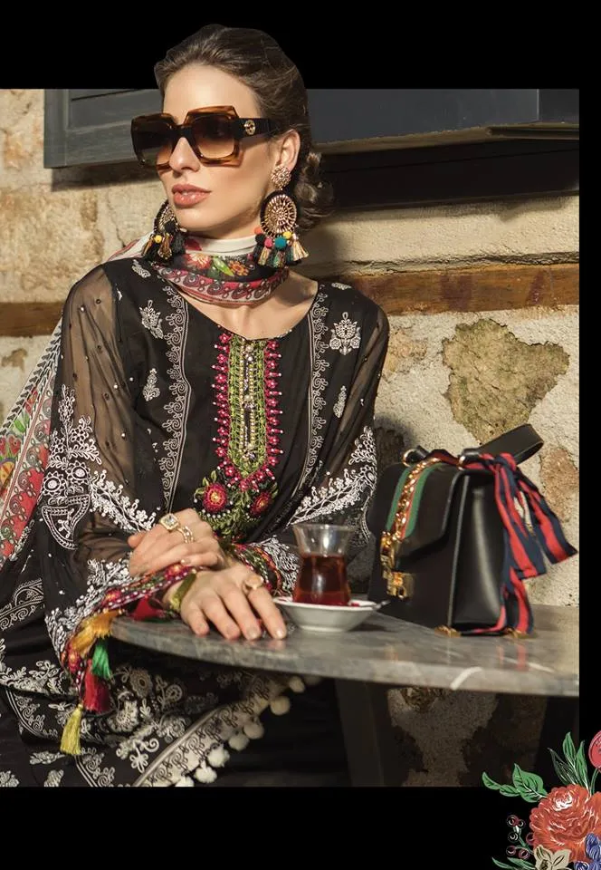 Maria B. Summer 2019 Cotton-Lawn Suit.