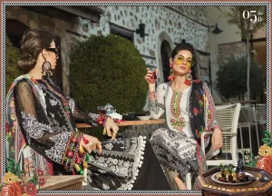 Maria B. Summer 2019 Cotton-Lawn Suit.