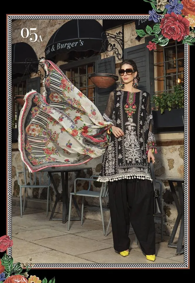 Maria B. Summer 2019 Cotton-Lawn Suit.