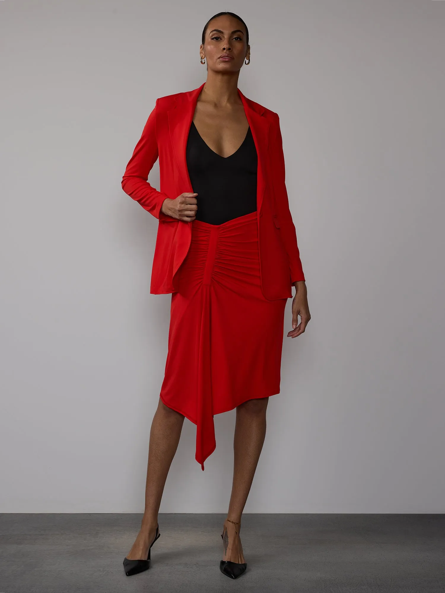 Matte Jersey Blazer