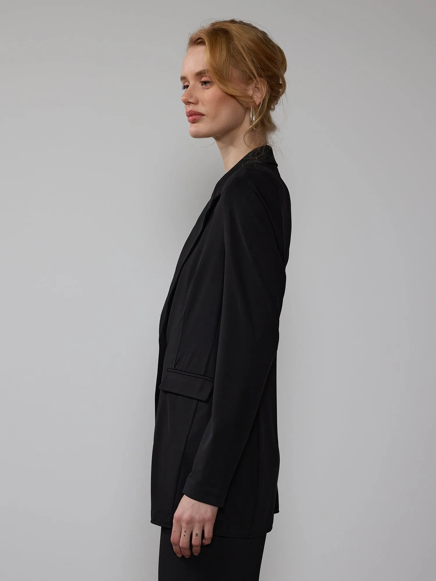 Matte Jersey Blazer