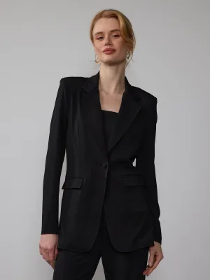 Matte Jersey Blazer