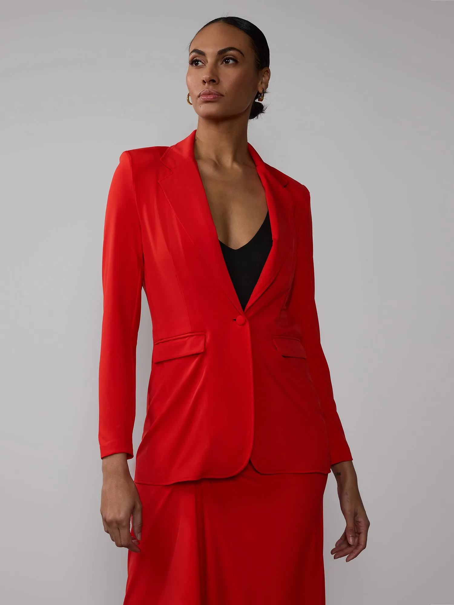 Matte Jersey Blazer