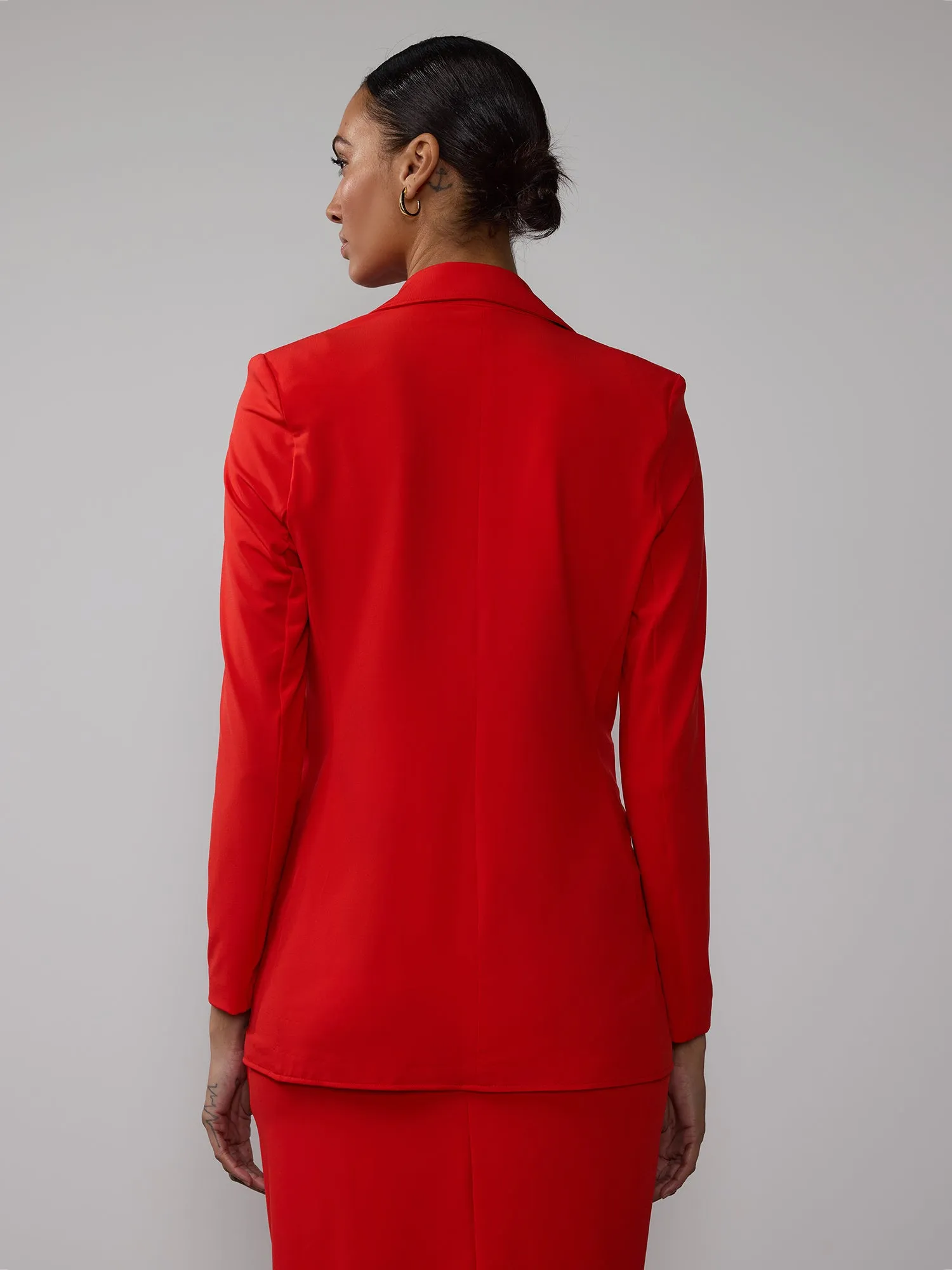 Matte Jersey Blazer