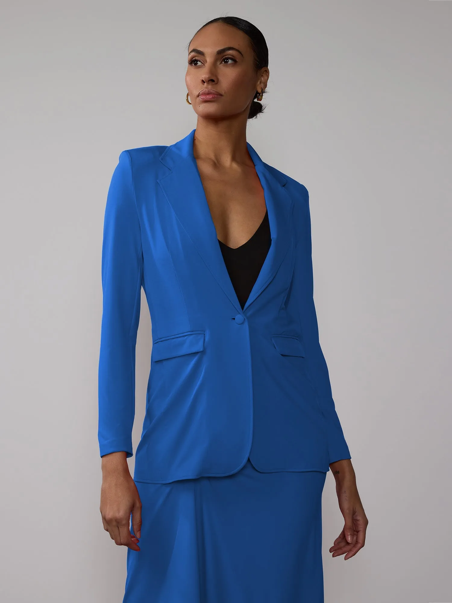Matte Jersey Blazer