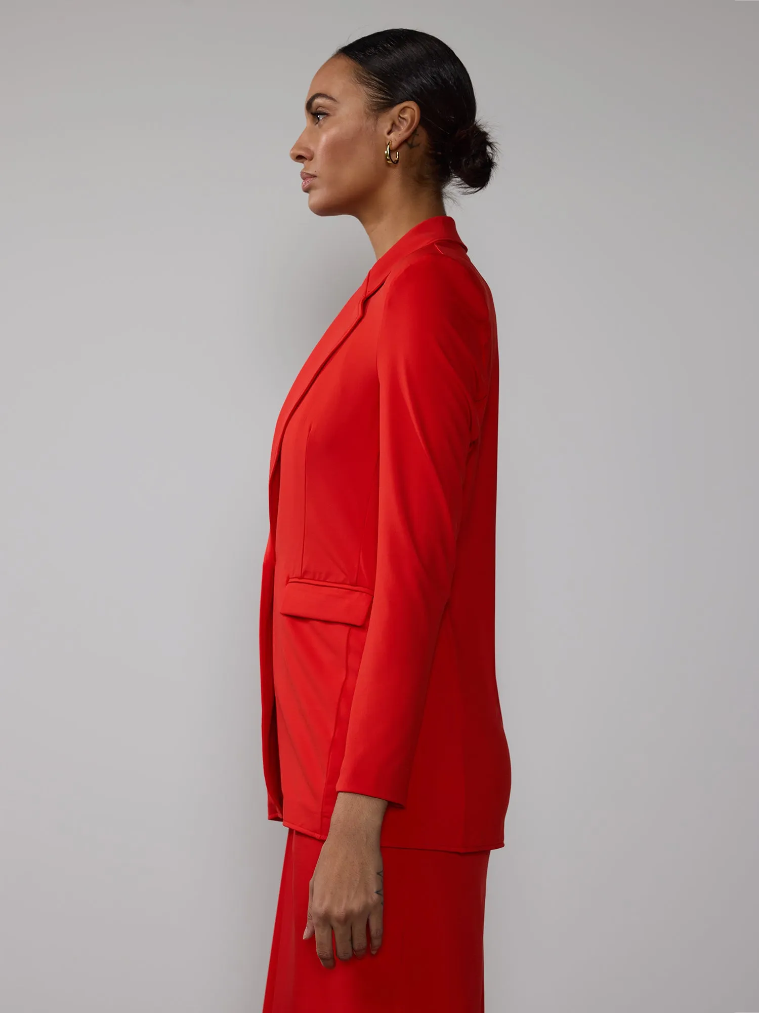 Matte Jersey Blazer